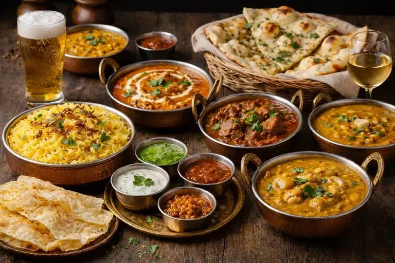 Mother India Fremantle traditional dining table banquet feast